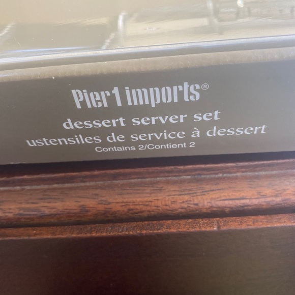 Pier 1 Imports Wedding Cake/Dessert Serving Set Serveware NEW NIB - Picture 5 of 6